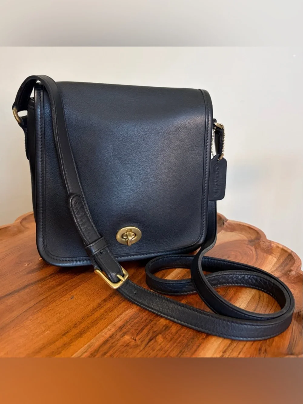 Vintage COACH Patrol Companion Bag Black Crossbody Costa Rica 9076 EUC - Picture 3 of 17